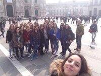 Foto di gruppo davanti al Duomo
