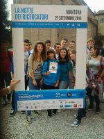 Un gruppo di alunni che ha partecipato all'evento