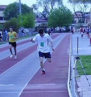 Magistrelli all'arrivo in batteria – sarà 5º nella classifica finale