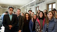 Gli studenti di 3CU con Kader Abdolah