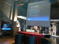 Un momento della presentazione illustrata da uno dei responsabili