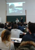 Il prof.Lanini ed il referente IKEA Andrea Colzani durante l'incontro