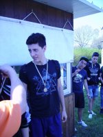 Bolzacchini, terzo, alla premiazione