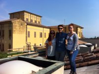 Gli alunni Beu, Stofiglio e Soldani in cantiere