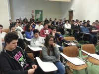 Gli studenti partecipanti all'incontro