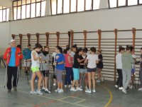 Un momento dello svolgimento dell'attività di nordic walking