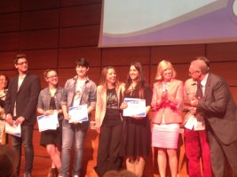 Un momento della premiazione