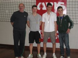 I primi tre classificati dopo la premiazione