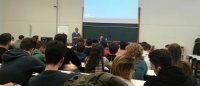 Il prof.Lanini ed il referente di Amazon, Tareq Rajjal durante l'incontro