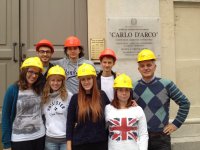 Foto di gruppo degli alunni che hanno partecipato al progetto