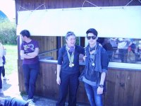 La premiazione di Ribeiro, secondo