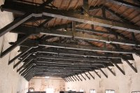 La copertura in legno del Palazzo del Podestà