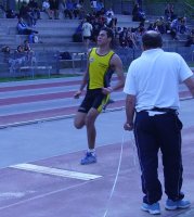 El Fatnane allo stacco (1° nel lungo juniores)