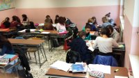 Un momento dell'attività di cooperative learning