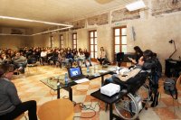 Vista dell'aula magna durante l'evento