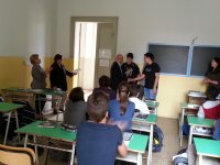 La consegna dell'attestato a Bocchi Pietro