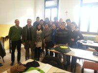 Un gruppo di alunni durante l'incontro