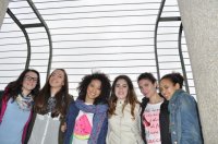 Alcune alunne della 4AE sul terrazzo della Mole Antonelliana