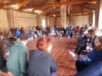 Un momento dell'incontro di formazione in cascina