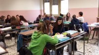 Un momento dell'attività di cooperative learning