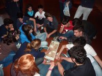 Alcuni alunni durante l'attività svolta