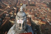 Vista dall'alto della cupola – Cantiere Cupola di S.Andrea